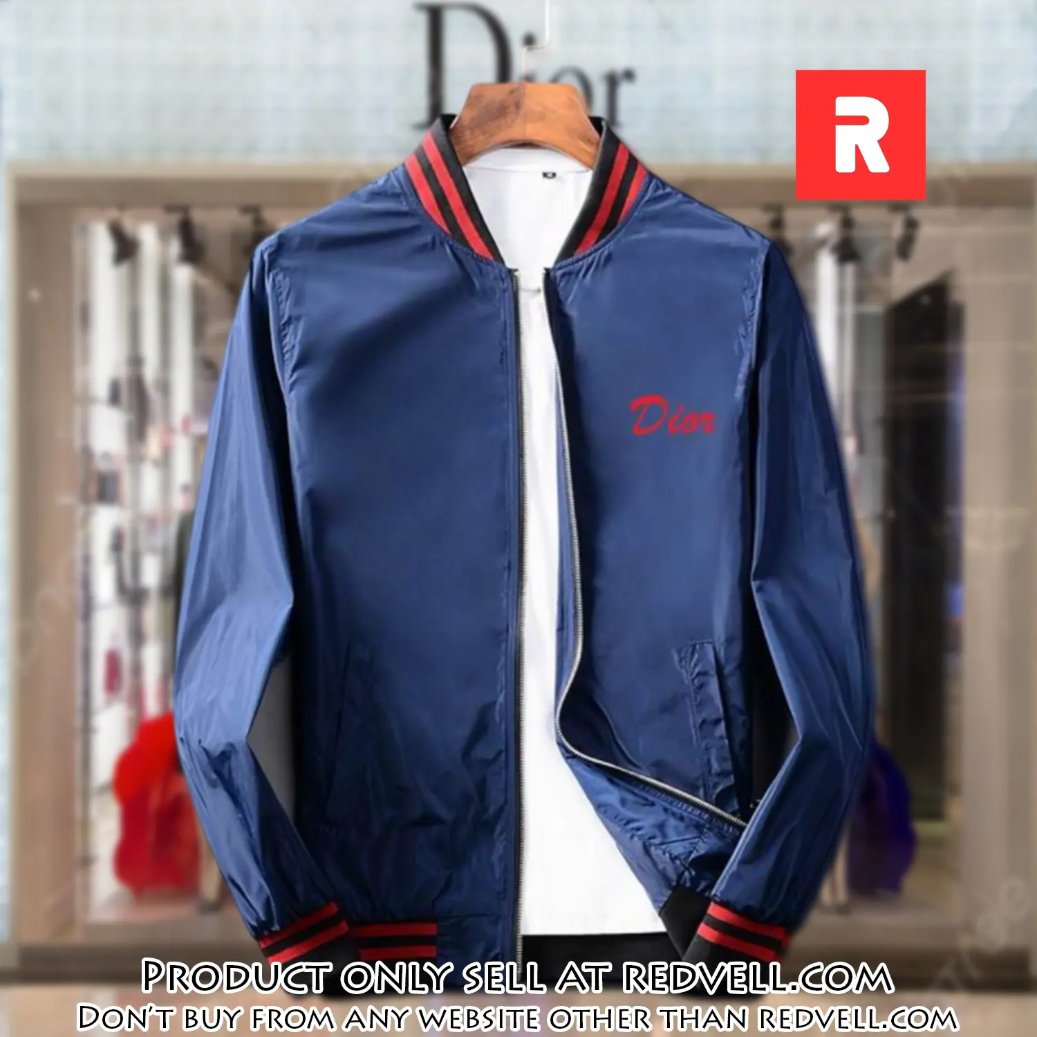 Dior luxury brand varsity zipper jacket vst1038 rv5513444